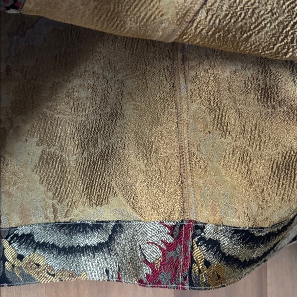 Chicos Design Silk Blend Sunflower Jacket Womens 3/XL Button down Art to Wear - Picture 7 of 12